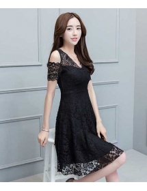 dress brukat korea D4480