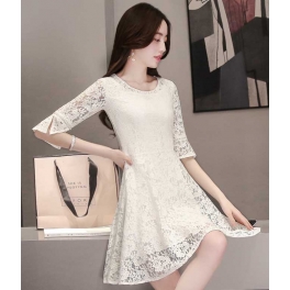 dress brukat korea D4484