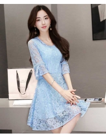 dress brukat korea D4485