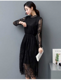 long dress brukat D4489