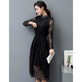 long dress brukat D4489