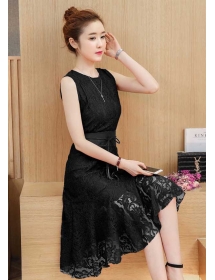 dress brukat korea D4491