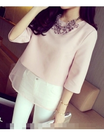 blouse wanita korea T986