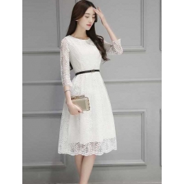 midi dress brukat D4629