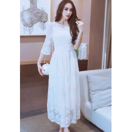 long dress korea D4715
