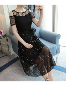 midi dress korea D4748