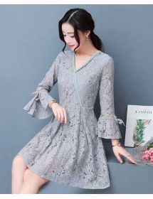 dress brukat korea D4807