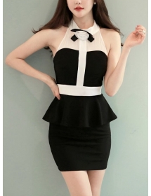 dress wanita import D844