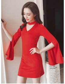 dress wanita import D4884