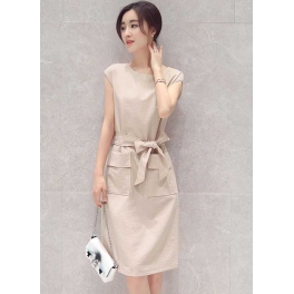 dress wanita import D4987