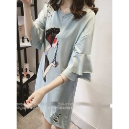 dress wanita import D4992