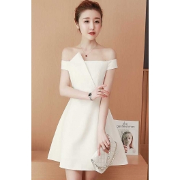 dress pesta korea D5055