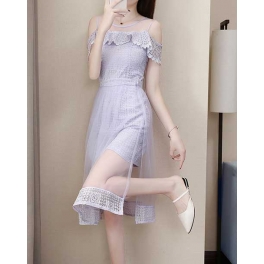 dress pesta korea D5145