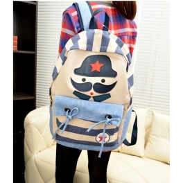 tas ransel wanita motif kumis Bag468