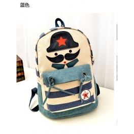 tas ransel wanita motif kumis Bag470