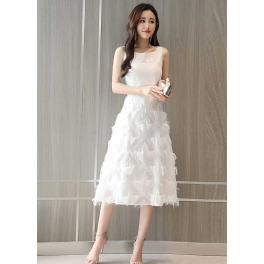 dress pesta korea D5203