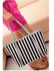 tas wanita import motif salur Bag472