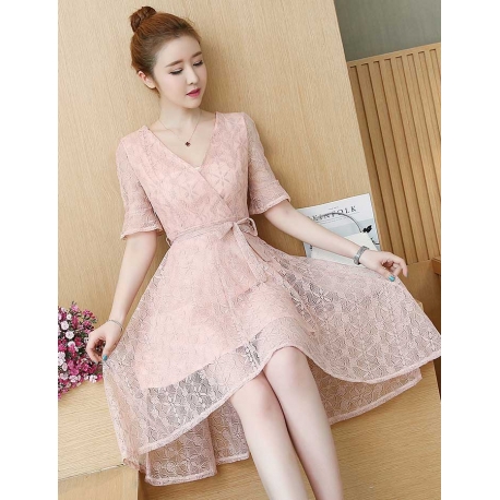 dress brukat korea D5353