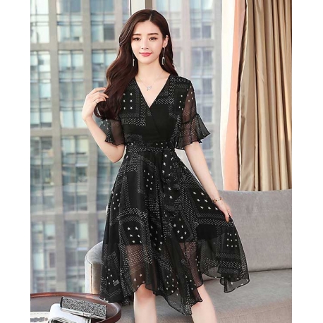 dress korea d5386