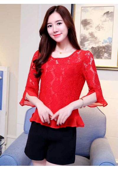 blouse brukat korea T4943