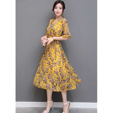 dress wanita import D5436