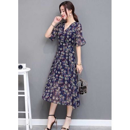 dress wanita import D5436
