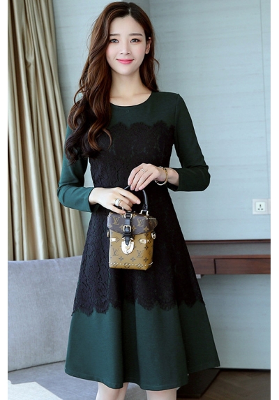 midi dress korea D5507