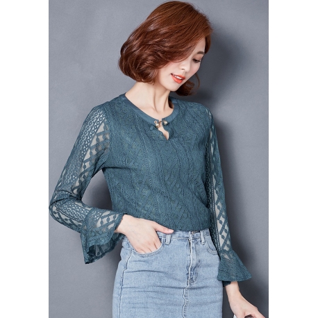 blouse brukat korea T5094