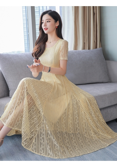 long dress brukat D5529