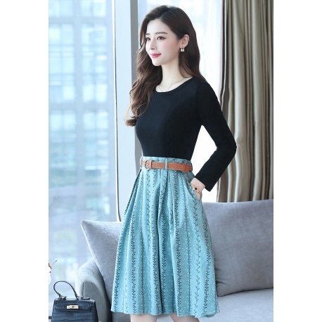 midi dress korea D5540