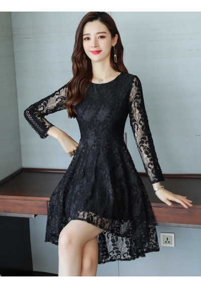 dress brukat korea D5547