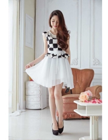 dress wanita korea D941