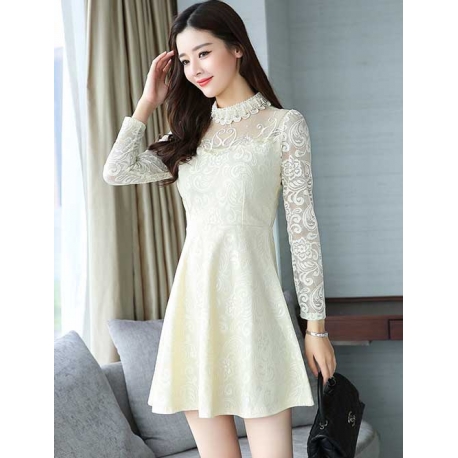 dress brukat korea D5569