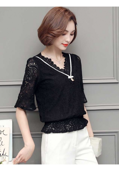 blouse brukat korea T5193