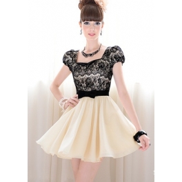 dress wanita korea D971