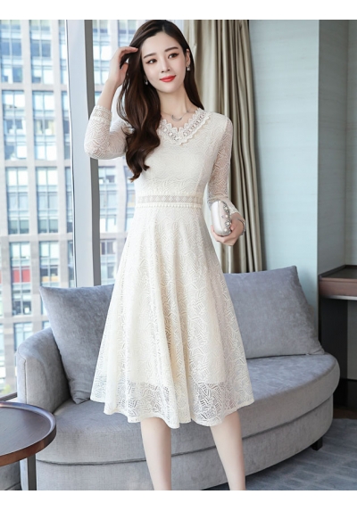 dress brukat korea d5687