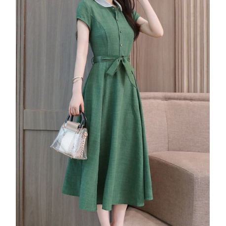 midi dress korea D5697