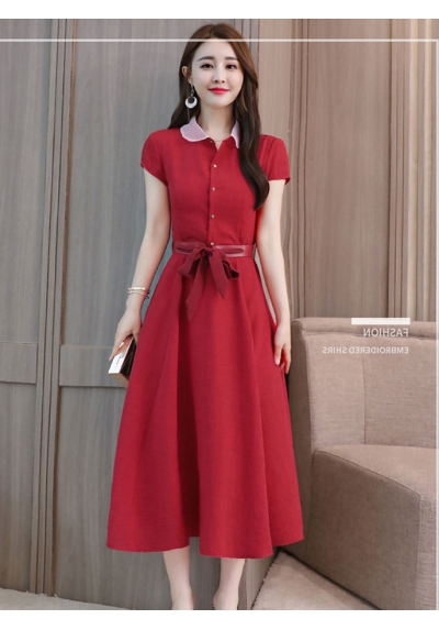midi dress korea D5698