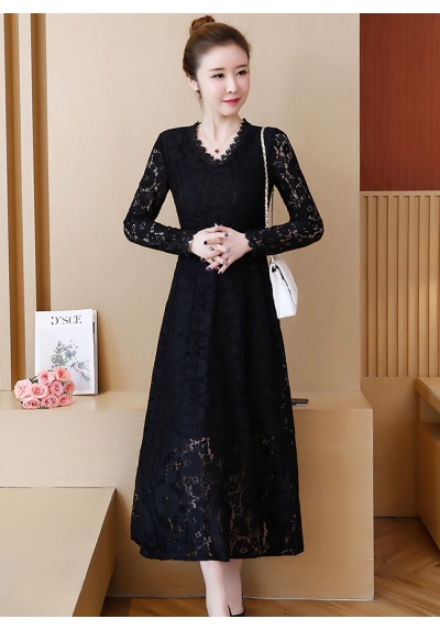 long dress brukat D5703