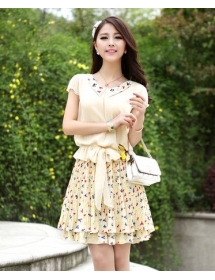 dress wanita import D985