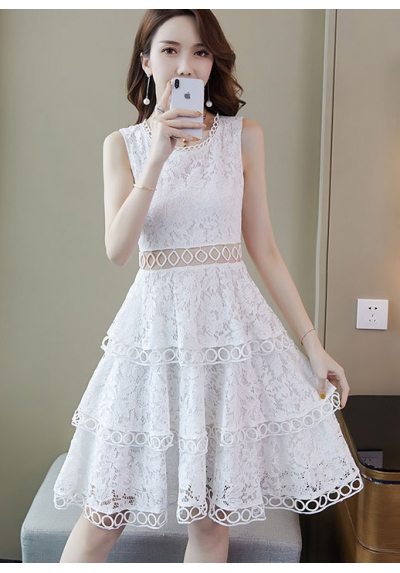dress brukat korea D5736