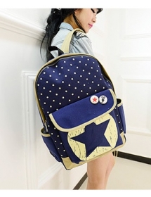 tas ransel motif polkadot bintang Bag563