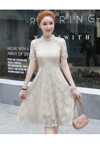 dress brukat korea d5769