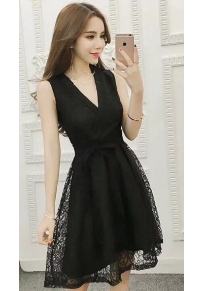 dress brukat korea D4468