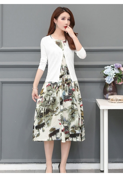 dress wanita korea D5786