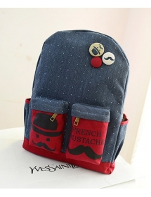 tas ransel wanita motif kumis Bag568