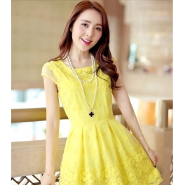 dress wanita korea D1023