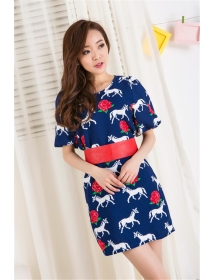 dress wanita korea D894