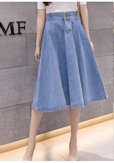 rok panjang denim import T5581