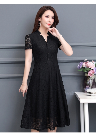 dress brukat korea d5976